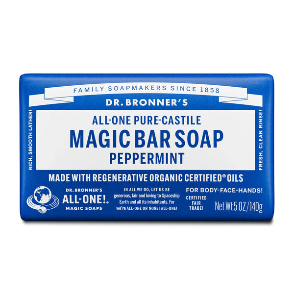 Peppermint Bar Soap - 140G - Dr. Bronner's