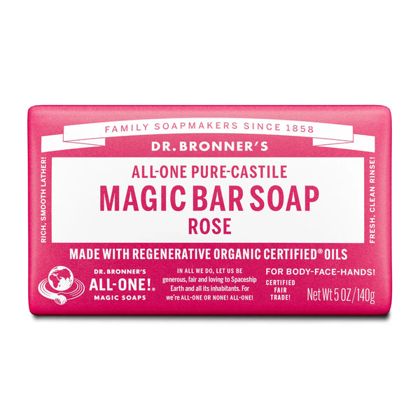 Rose Bar Soap - 140G - Dr. Bronner's