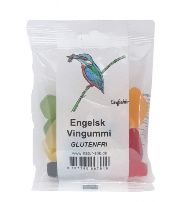 Engelsk Vingummi - 80G - King Fisher