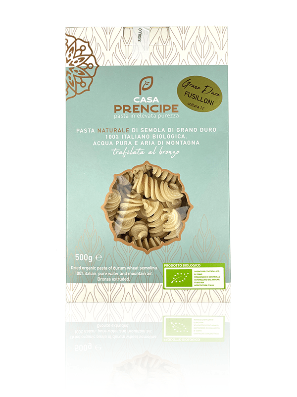 Økologisk Fusilloni Senatore Cappeli Durum Hvede Pasta - 500G - Casa Prencipe