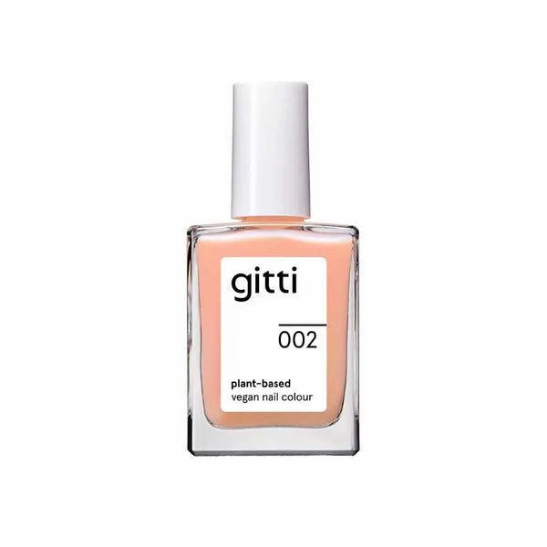 Plantebaseret Neglelak - Jelly Peach 002 - 15ML - Gitti Conscious Beauty