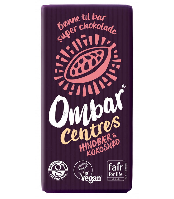 Økologisk Ombar Hindbær & Kokos - 35G - Ombar