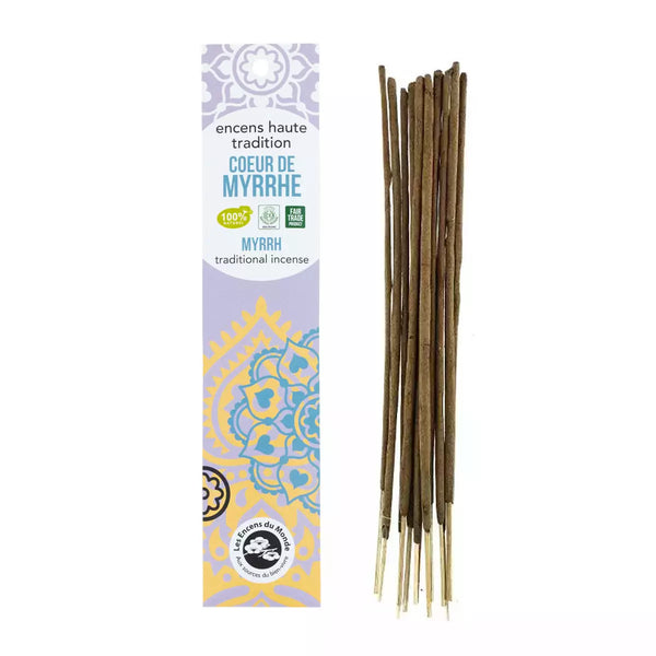 Indisk Røgelse Myrrh - 18 Pinde - Aromandise
