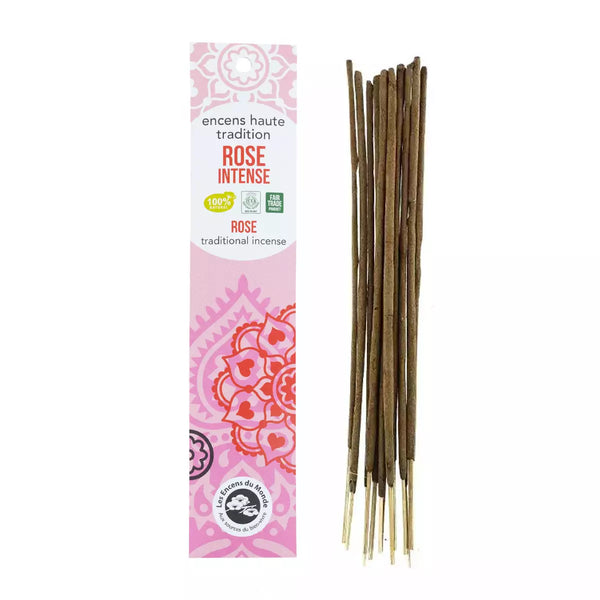 Indisk Røgelse Rose - 18 Pinde - Aromandise