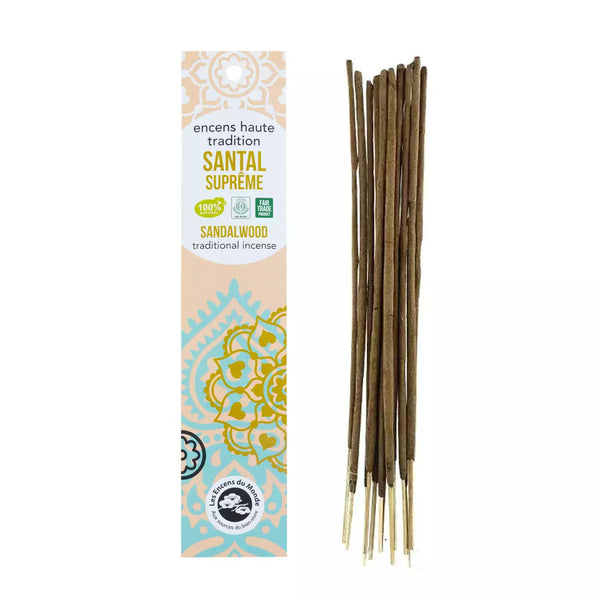 Indisk Røgelse Sandalwood - 18 Pinde - Aromandise