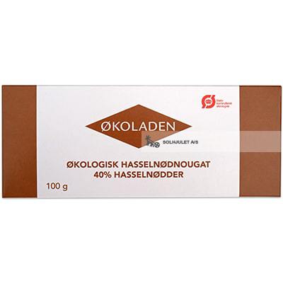 Økologisk Hasselnødde Nougat - 100G - Økoladen
