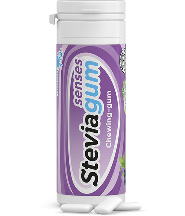 Stevia Tyggegummi Blåbær & Mynte – 30G - SteviaGum