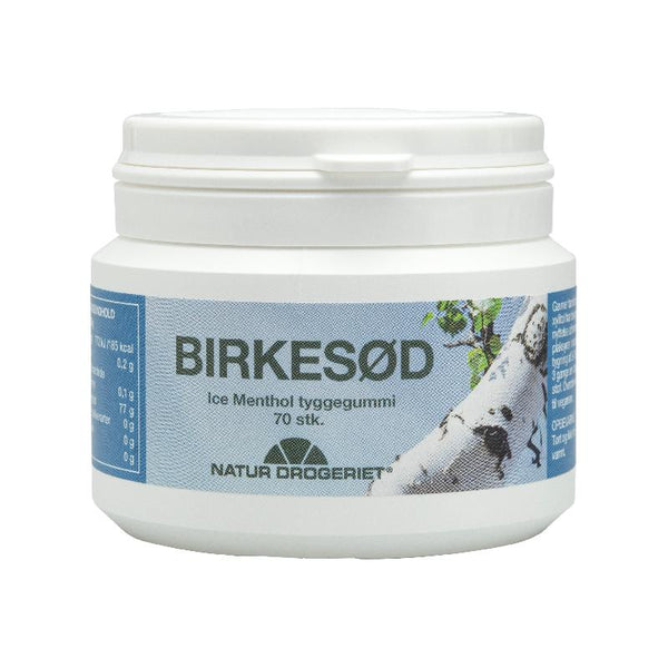 Tyggegummi Birkesød Ice Menthol - 70 Stk - Natur-Drogeriet