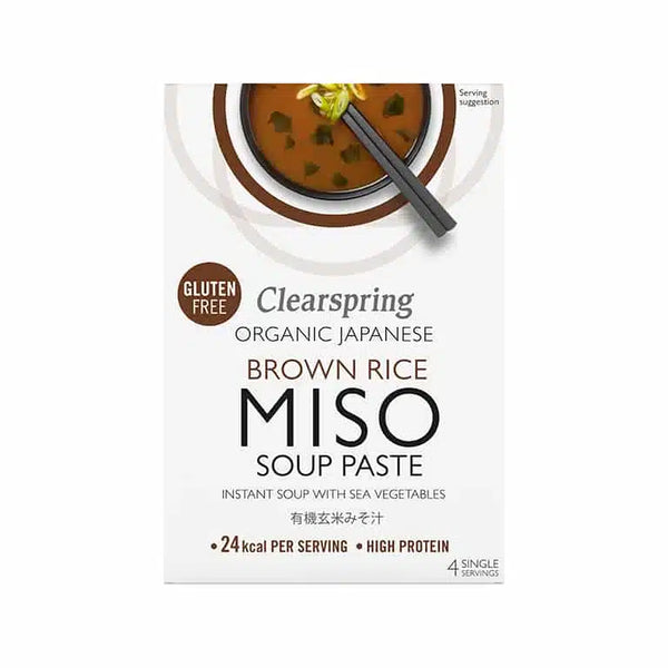 Økologisk Brun Ris Miso Soup Paste   - 4x15G - Clearspring